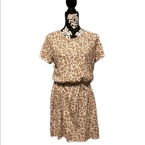 Old navy dress, tan leopard print, Size Large